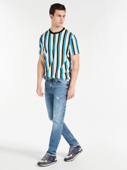 šviesiai Mėlynos Guess Slim Fit Džinsinės Kelnės