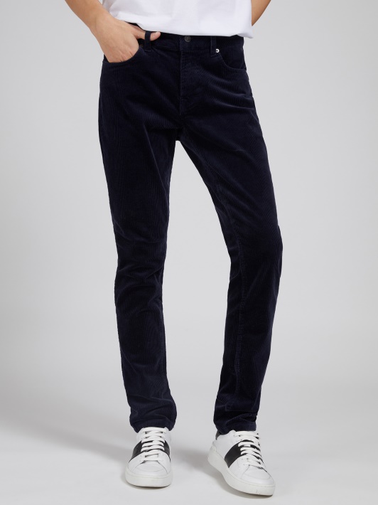 Skinny Fit Kelnaitės Spėti Mėlyna