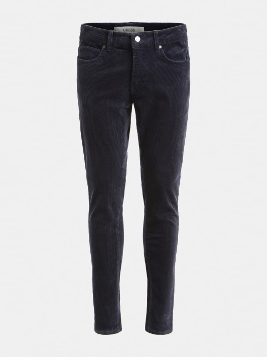 Skinny Fit Kelnaitės Spėti Mėlyna