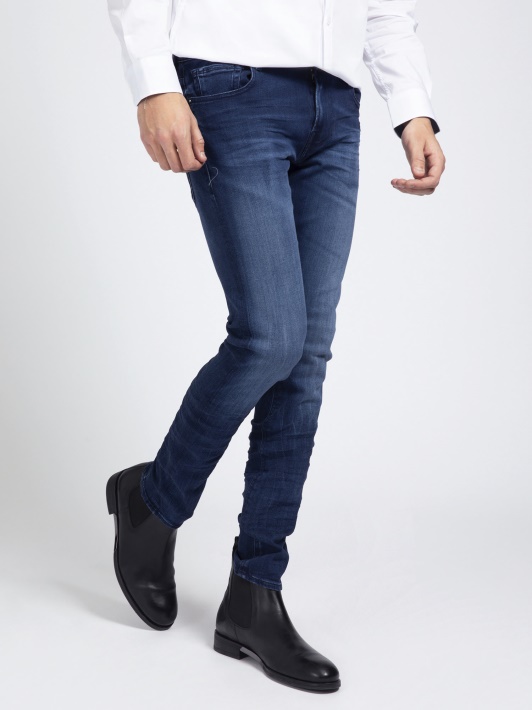 Skinny Fit Džinsinio Kelnaitės Mėlynos Tendencijos Spėjimas