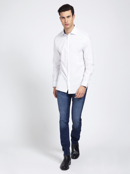Skinny Fit Džinsinio Kelnaitės Mėlynos Tendencijos Spėjimas