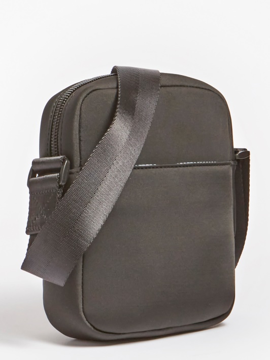 Juodas Logotipas Crossbody Bag Spėlioti