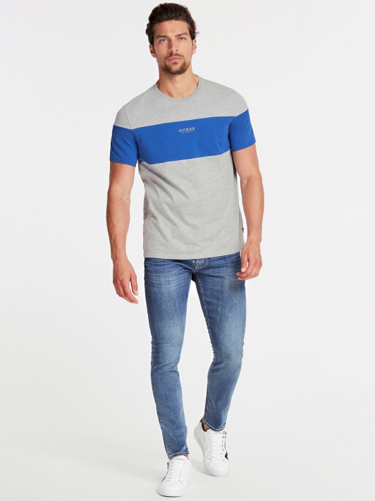 šviesiai Mėlynos Spėlionės Skinny Fit Džinsinės Kelnės Nauja Tendencija