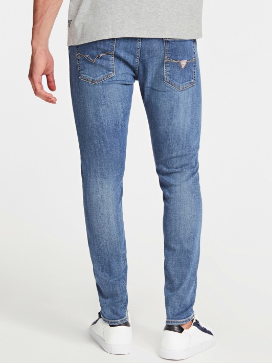 šviesiai Mėlynos Spėlionės Skinny Fit Džinsinės Kelnės Nauja Tendencija