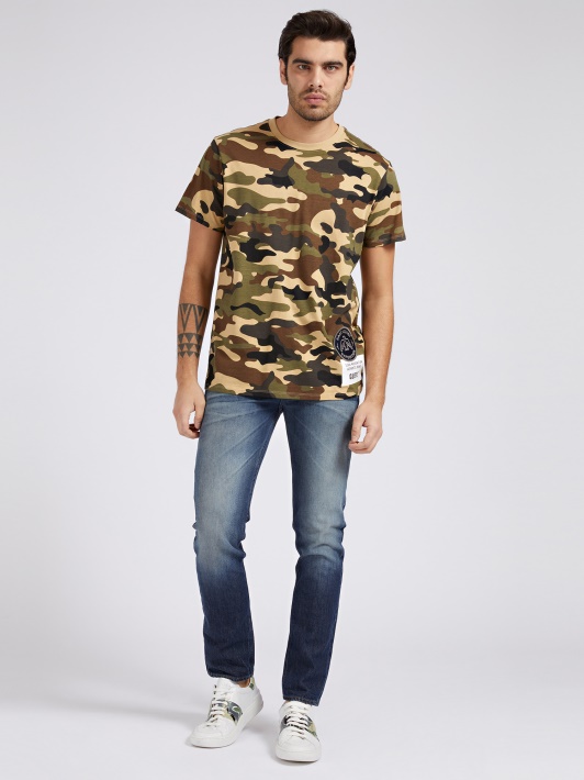 Tendencija Mėlyna Slim Fit Džinsinio Kelnaitės Spėjimas