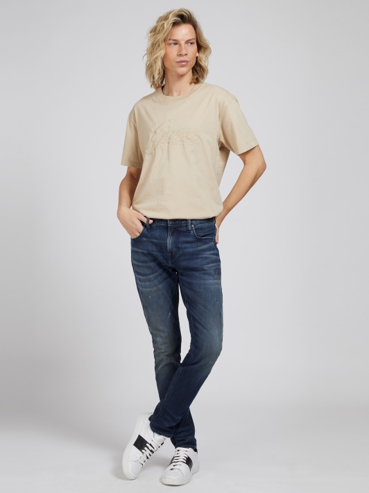 Super Skinny Fit Džinsinio Kelnaitės Mėlyna Spėjimas