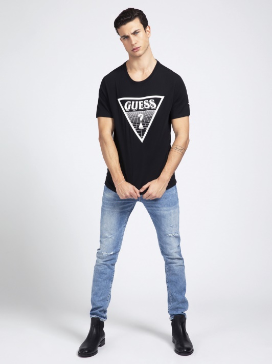 Mėlyni Guess Skinny Fit Džinsai įbrėžimai