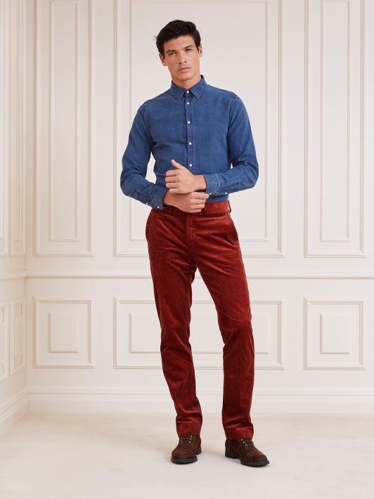 Mėlyni Guess Marciano Slim Fit Džinsiniai Marškinėliai