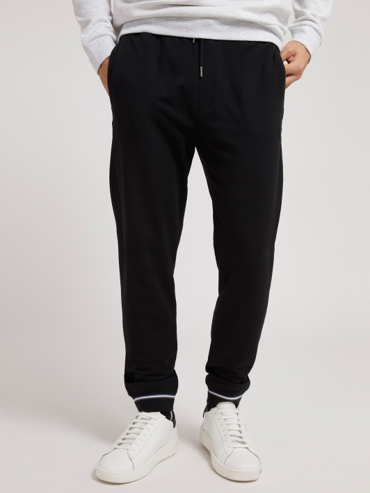 Fleece Slim Fit Kelnaitės Atspėti Juodos