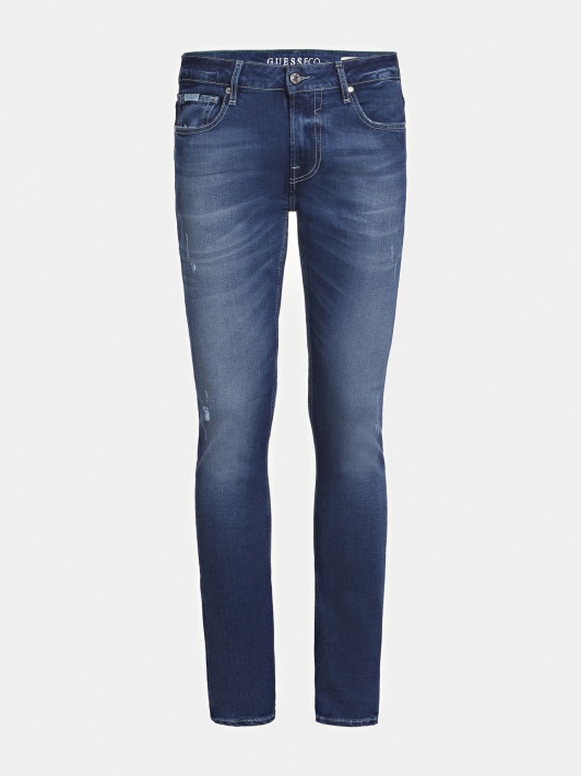 Mėlyni Skinny Džinsai