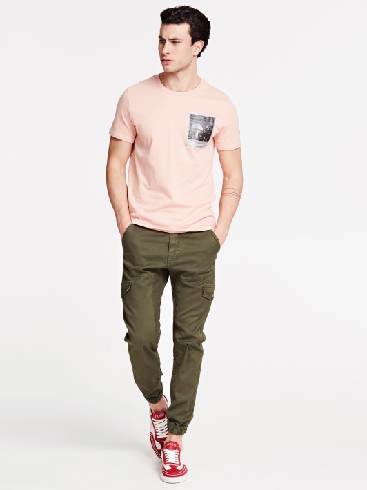 žalias Slim Fit Kelnaitės Spėjimas