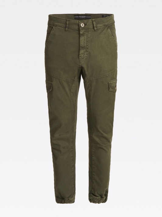 žalias Slim Fit Kelnaitės Spėjimas