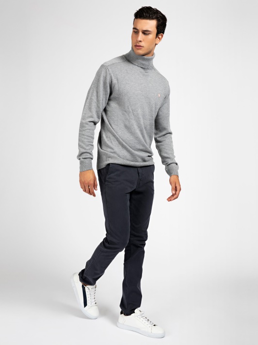 Visa Spausdinti Skinny Fit Kelnaitės Atspėti Mėlyna Multi