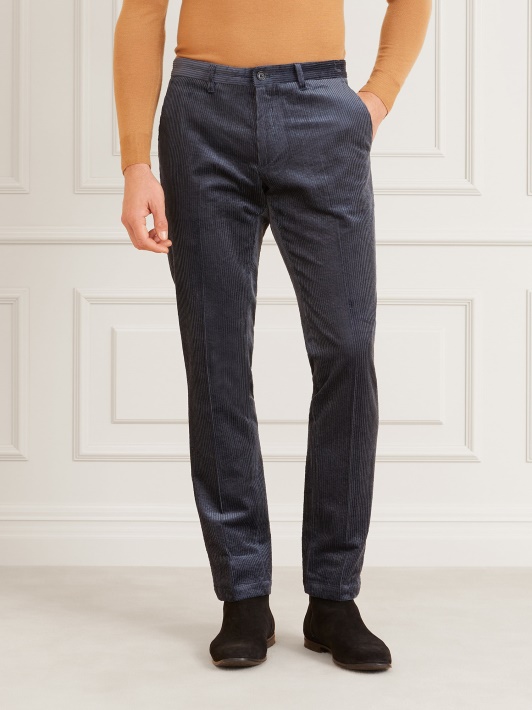 Mėlynos Spėlionės Marciano Velvetinės Kelnės