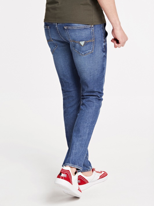 Atspėti Skinny Trend Fit Džinsinio Kelnaitės Mėlyna Nauja