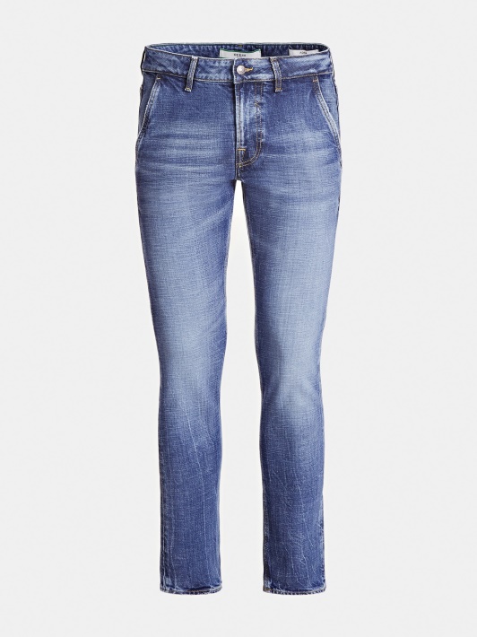 Atspėti Skinny Trend Fit Džinsinio Kelnaitės Mėlyna Nauja
