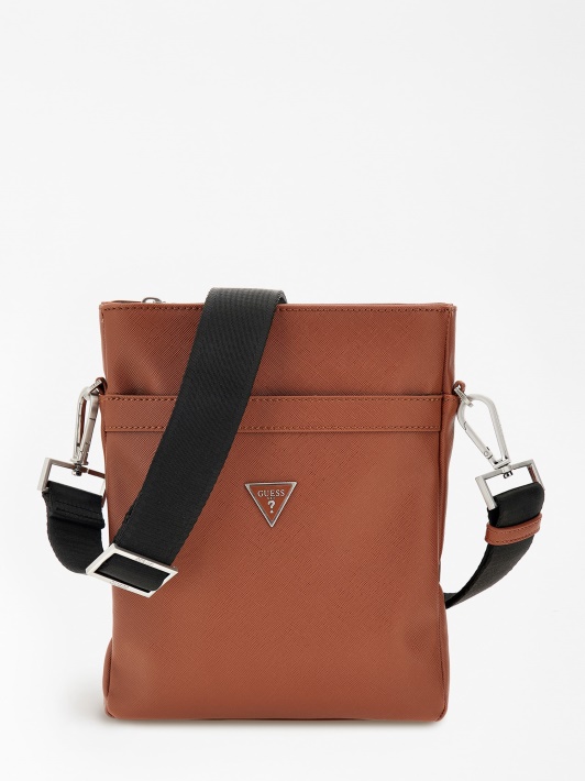 Atspėti Rudą Certosa Saffiano Crossbody Maišelį
