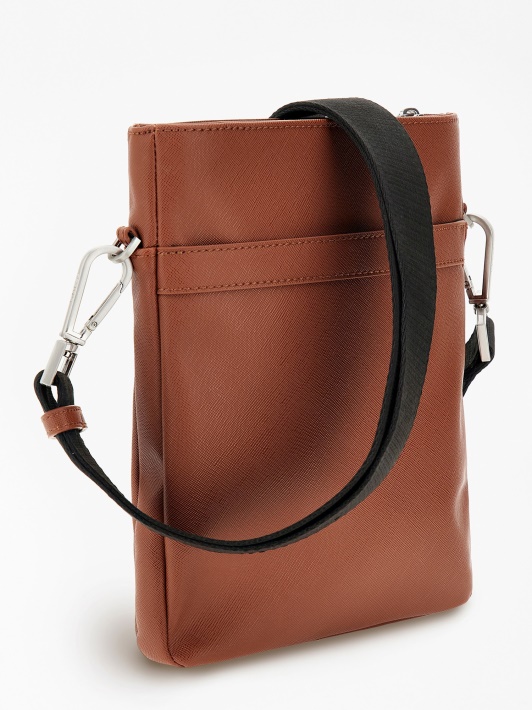 Atspėti Rudą Certosa Saffiano Crossbody Maišelį