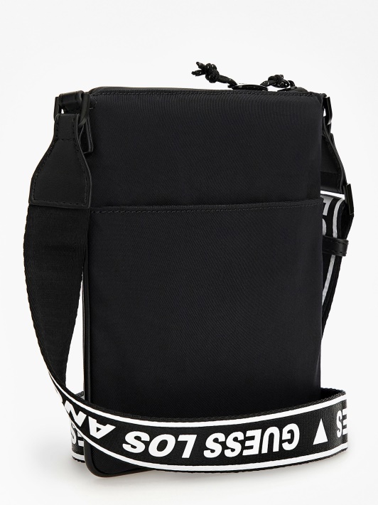 Atspėkite Juodą Logotipą Certosa Tech Crossbody Krepšys