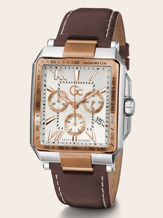 Rudas Guess Gc Kvarcinis Chronografas Laikrodis