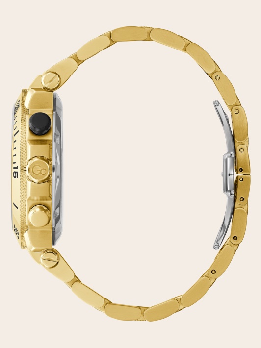 Juodas Guess Gc Plieno Chronografinis Laikrodis