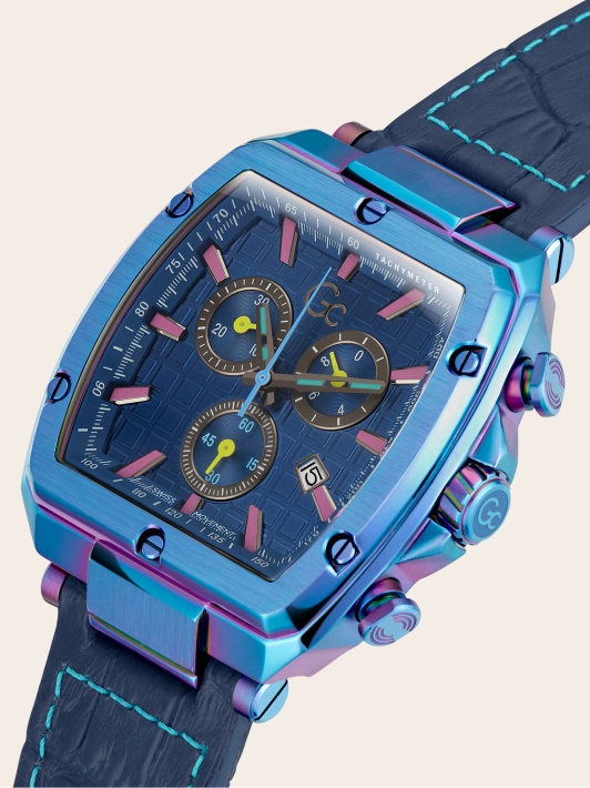 Juodas Guess Gc Odinis Chronografinis Laikrodis