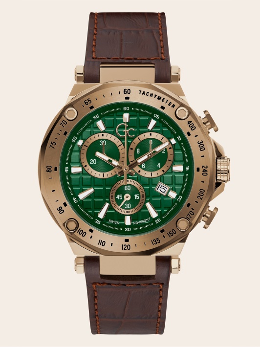 Spėk Sidabrinį Gc Kvarcinį Chronografinį Laikrodį