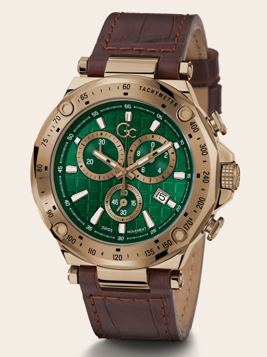 Spėk Sidabrinį Gc Kvarcinį Chronografinį Laikrodį