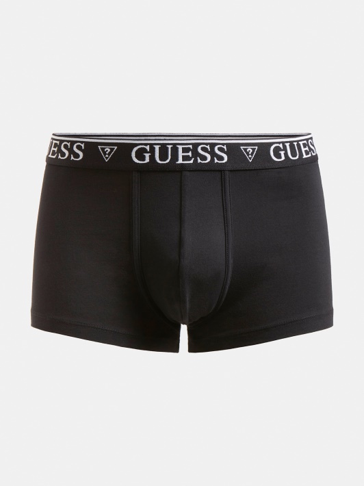 Boksai Su Logotipu Elastine Guess Juoda