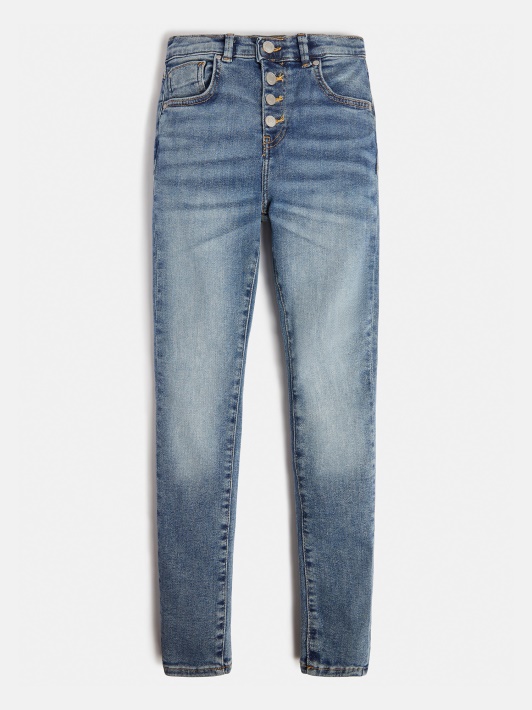 Skinny Trend Fit Džinsinio Kelnaitės Mėlyna Spėjimas