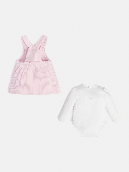 Balta Guess Velvetinė Suknelė Ir Kūno Komplektas