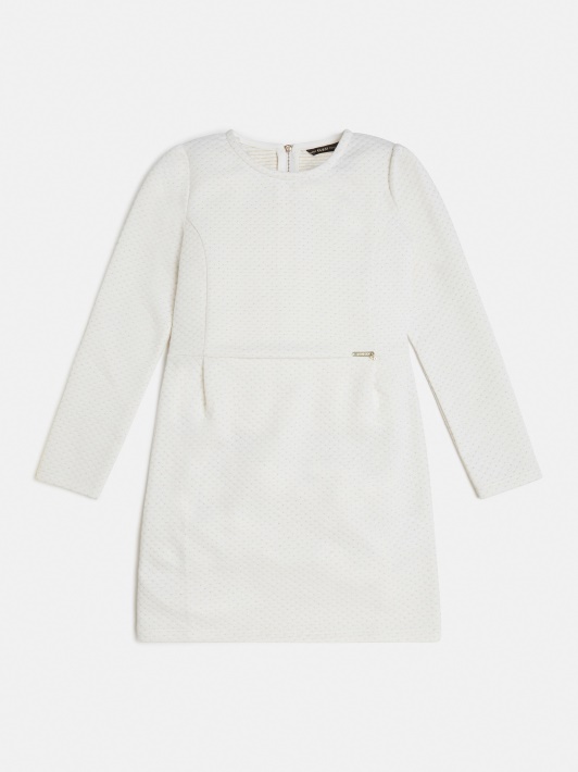 Spėk Lurex žakardo Suknelė Balta