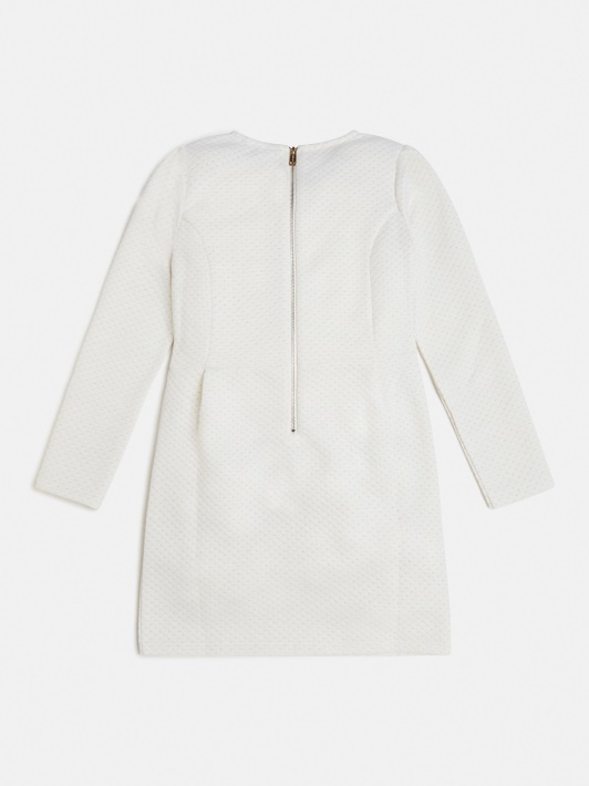 Spėk Lurex žakardo Suknelė Balta