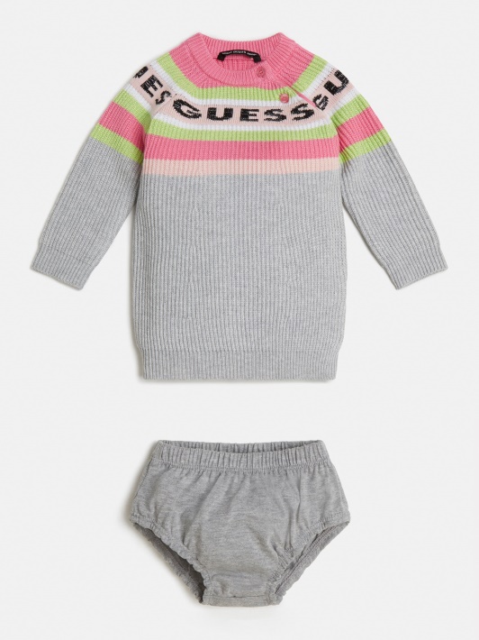 Kašmyro Mišinio Suknelės Ir Kelnaičių Komplektas Guess Pilka Multi