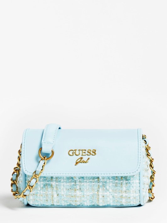 Mėlynas Danila Tvido Crossbody Bag Spėlioti