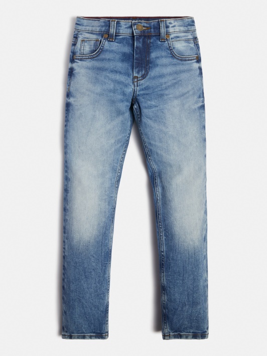 Mėlyna Guess Slim Fit Džinsinio Kelnaitės Nauja Tendencija