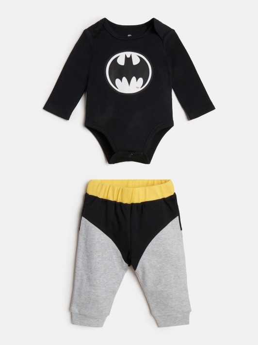 Batman Print Body Kelnių Rinkinys Guess Juodas