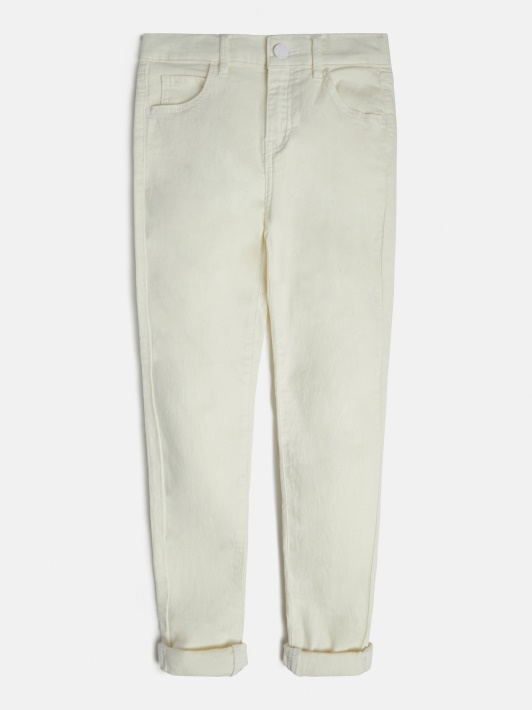 Baltos Atspėti Skinny Fit Kelnaitės