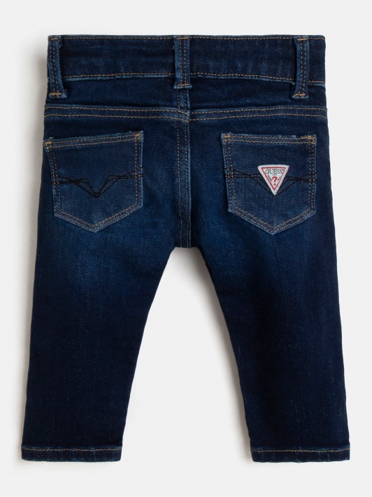 Mėlynos Guess Slim Fit Džinsinės Kelnės