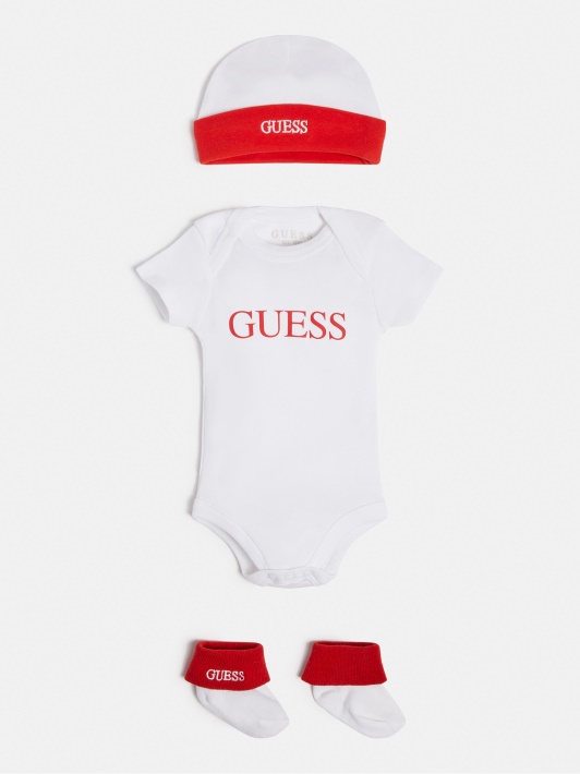 Medvilninis Rinkinys Guess Baltas