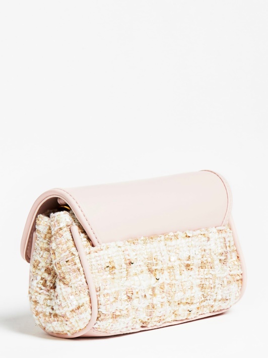 Rožinė Danila Tvido Crossbody Bag Spėlioti