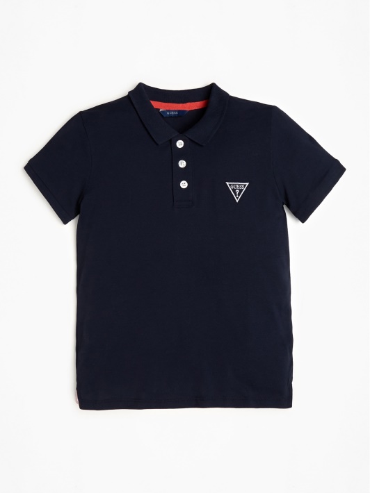 Mėlynas Kelių Priekinių Logotipų Polo Spėjimas