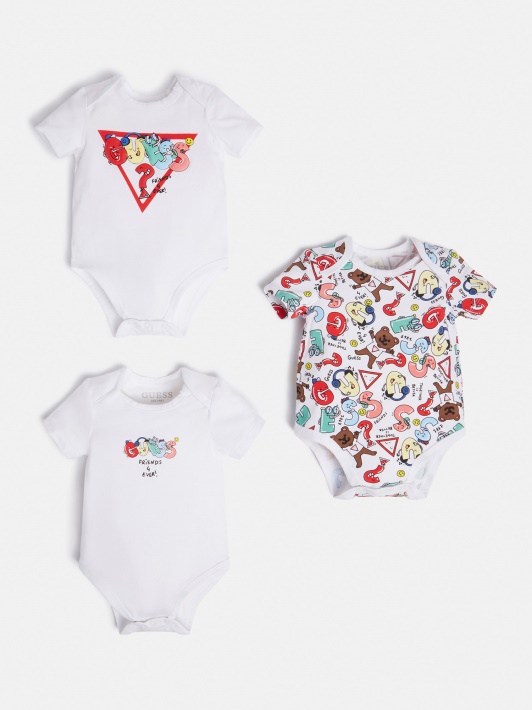Pack 3 Body Set White Multi Guess