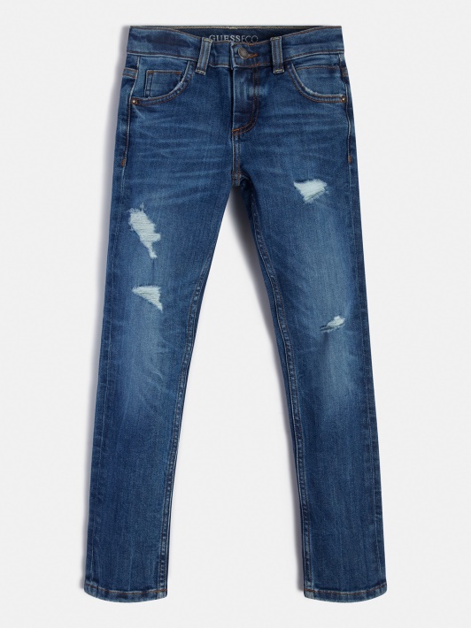 Mados Mėlyna Atspėti Skinny Fit Džinsinio Kelnaitės Nauja Tendencija