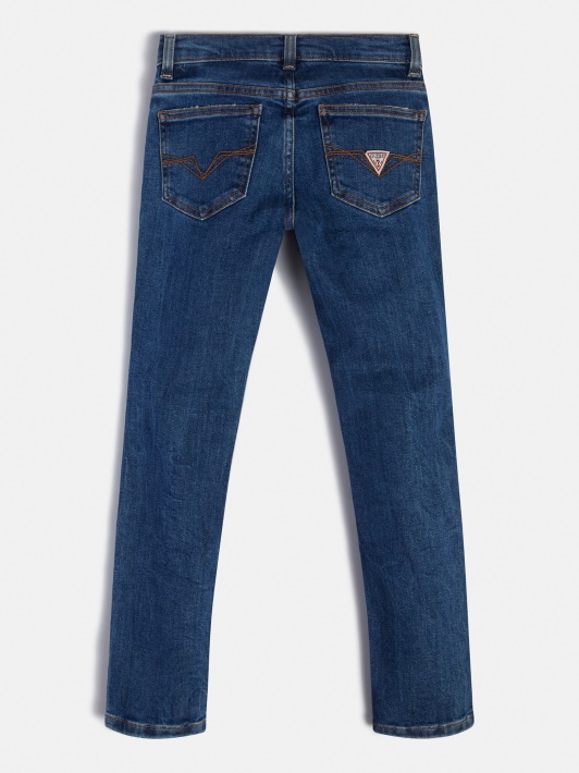 Mados Mėlyna Atspėti Skinny Fit Džinsinio Kelnaitės Nauja Tendencija