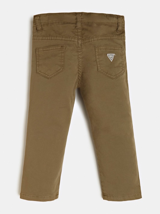 Atspėti Skinny Fit Drabužis Dažų Kelnės Rudos