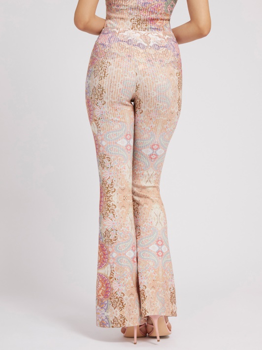 Atspėti Paisley Print Megztinis Kelnaitės Multi Rožinės Spalvos