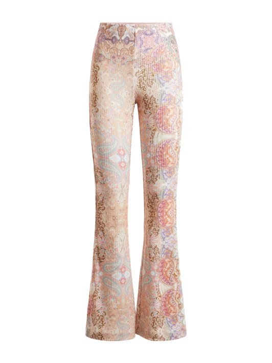 Atspėti Paisley Print Megztinis Kelnaitės Multi Rožinės Spalvos