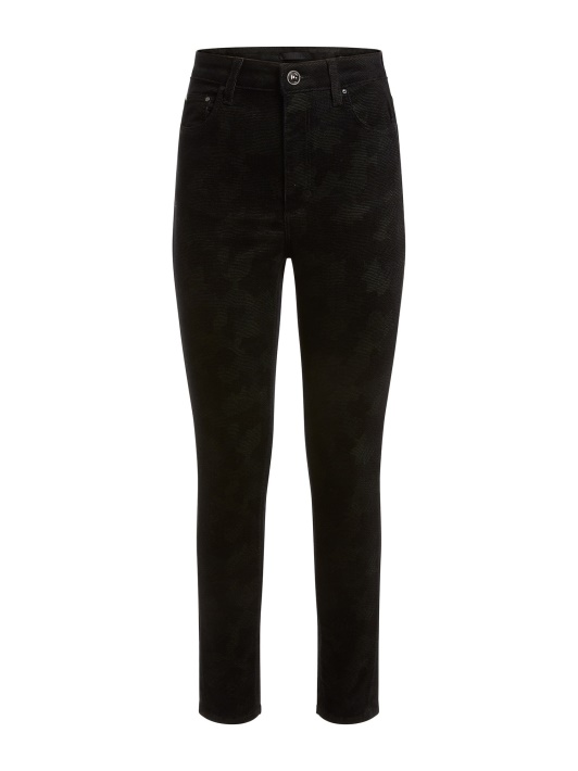 Atspėti Kamufliažinio Rašto Skinny Fit Kelnaičių Juoda