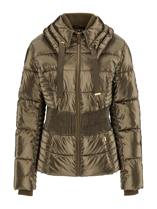 Atspėti Marciano Metalo Efekto Puffer Brown